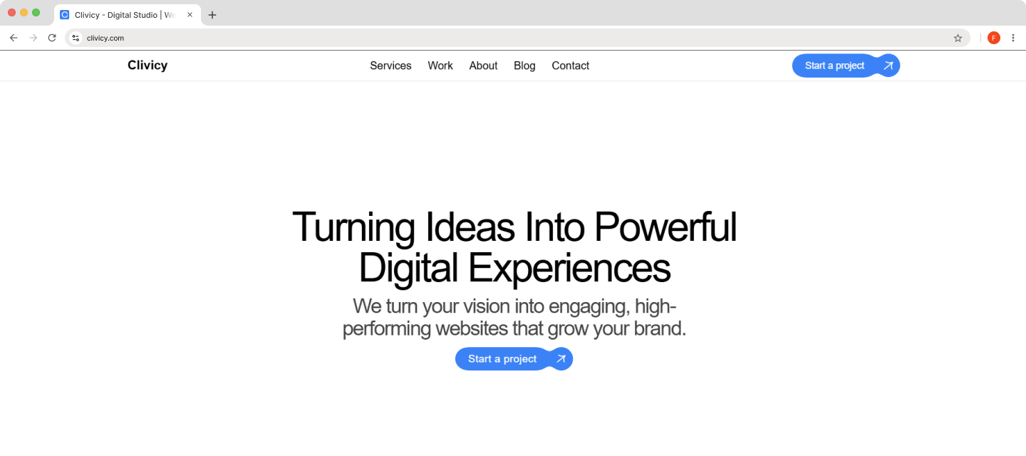 Web design Services | Clivicy